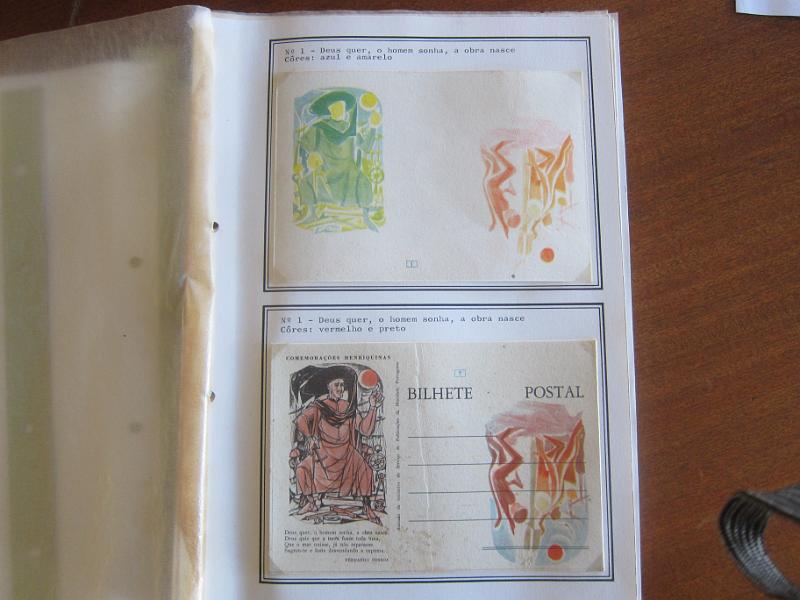 0022 (6).JPG -     Lote:    22      Inteiros Postais      Lotes Especiais       Descrição:      Portugal    1960 &mdash; 5.º Centenário da Morte do Infante D. Henrique. OM146, tipos A, B. C e D. Estudo especializado com 44 provas progressivas e de cor de toda a emissão. Único conjunto conhecido.         PRV       Valor Base:     &euro; 500,00     Valor Venda:     Retirado     